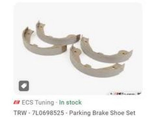 Brake Shoe Set, parking brake (7L0698525)