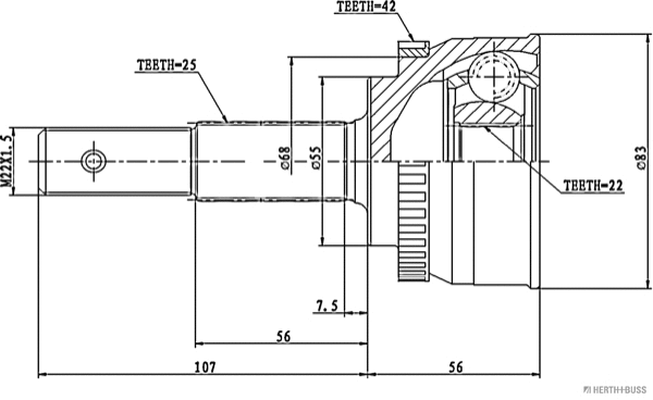 Joint Kit, drive shaft (J2821128)
