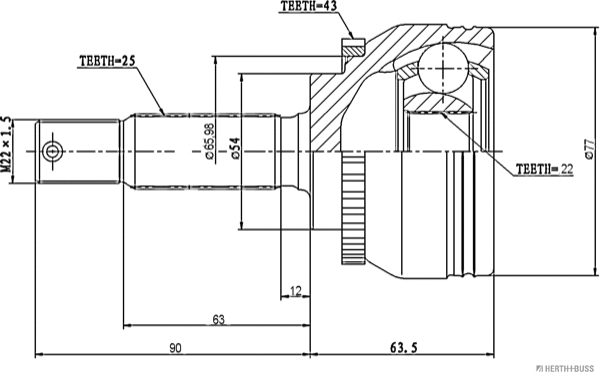 Joint Kit, drive shaft (J2825120)