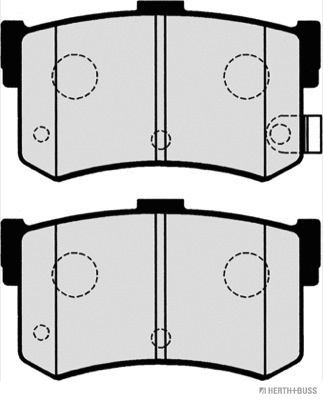 Brake Pad Set, disc brake (J3610502)