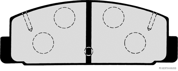 Brake Pad Set, disc brake (J3613002)