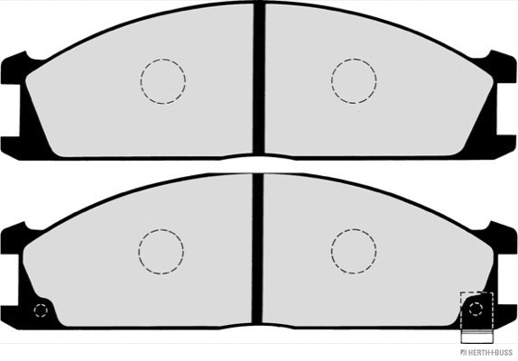 Brake Pad Set, disc brake (J3601037)