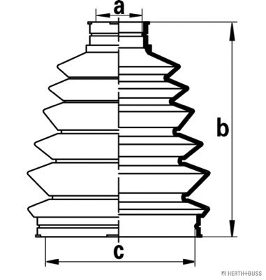 Bellow Kit, drive shaft (J2863016)