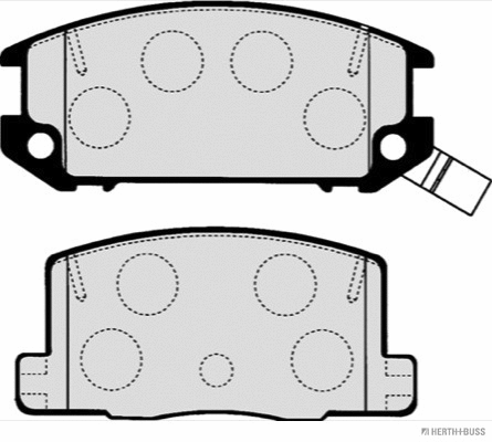 Brake Pad Set, disc brake (J3612009)