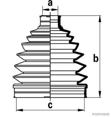 Bellow Kit, drive shaft (J2863012)