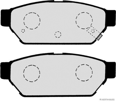 Brake Pad Set, disc brake (J3615004)