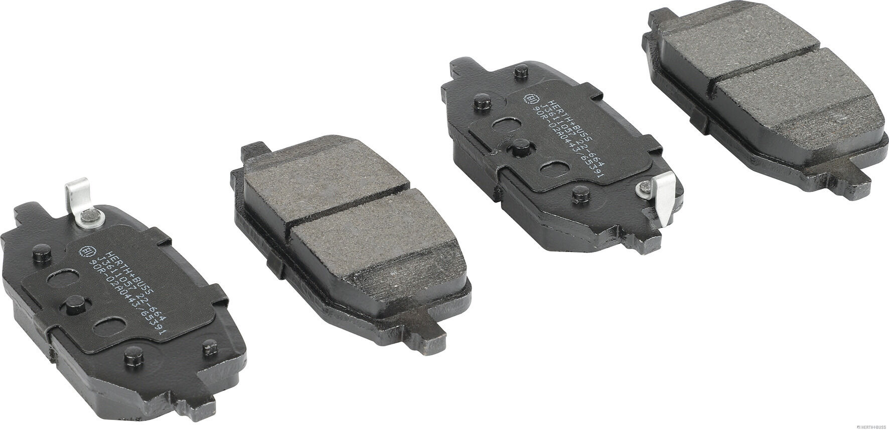 Brake Pad Set, disc brake (J3611057)