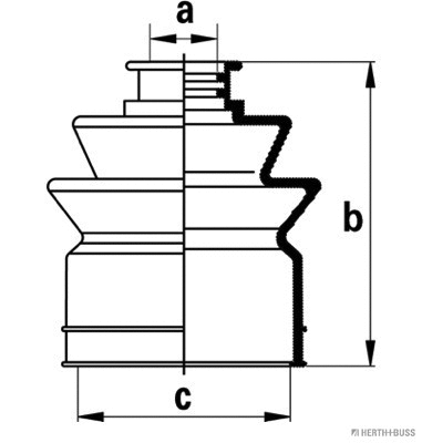 Bellow Kit, drive shaft (J2866001)