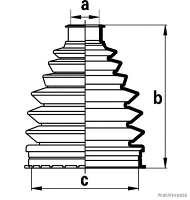 Bellow Kit, drive shaft (J2865017)