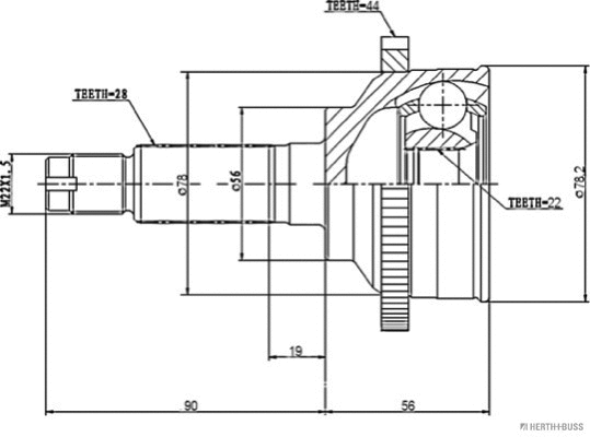 Joint Kit, drive shaft (J2823129)