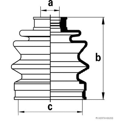 Bellow Kit, drive shaft (J2860307)