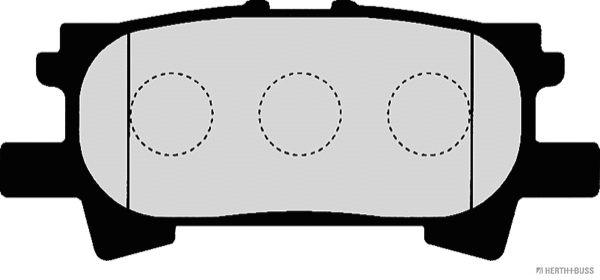 Brake Pad Set, disc brake (J3612037)