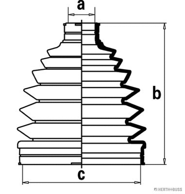 Bellow Kit, drive shaft (J2867016)