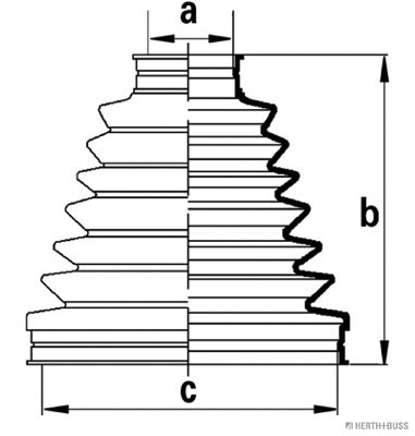 Bellow Kit, drive shaft (J2861021)