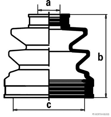 Bellow Kit, drive shaft (J2880502)