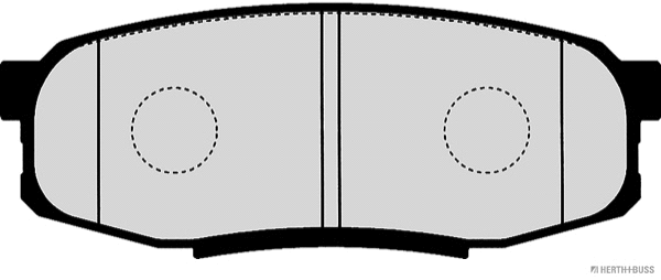 Brake Pad Set, disc brake (J3612038)