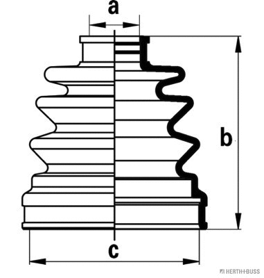 Bellow Kit, drive shaft (J2881017)