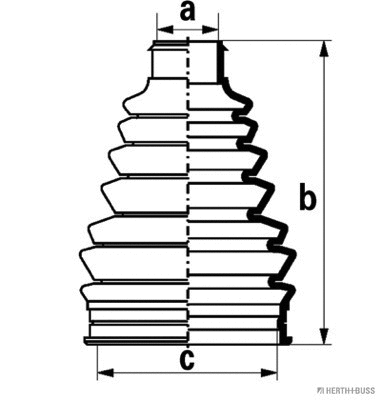 Bellow Kit, drive shaft (J2868005)