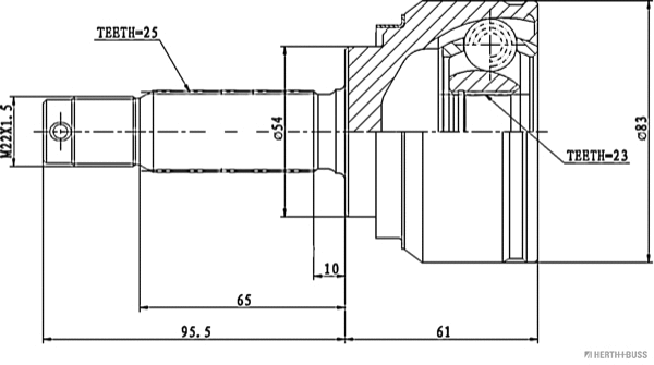 Joint Kit, drive shaft (J2825004)