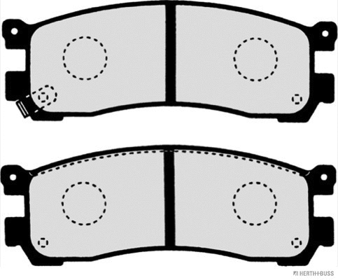 Brake Pad Set, disc brake (J3613013)