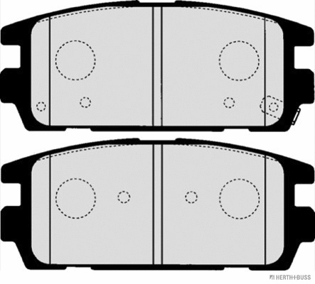 Brake Pad Set, disc brake (J3610511)