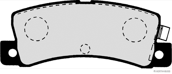 Brake Pad Set, disc brake (J3612008)