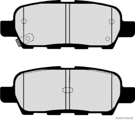 Brake Pad Set, disc brake (J3611044)