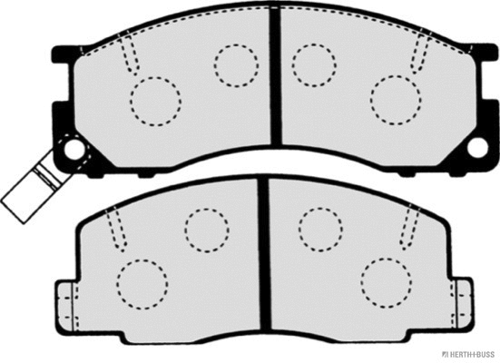 Brake Pad Set, disc brake (J3602050)