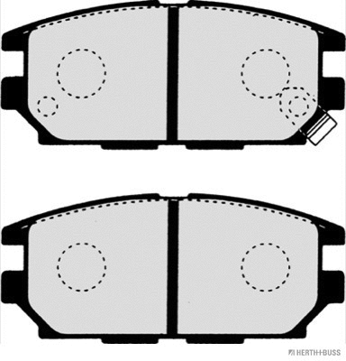Brake Pad Set, disc brake (J3615007)