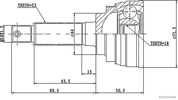 Joint Kit, drive shaft (J2828005)