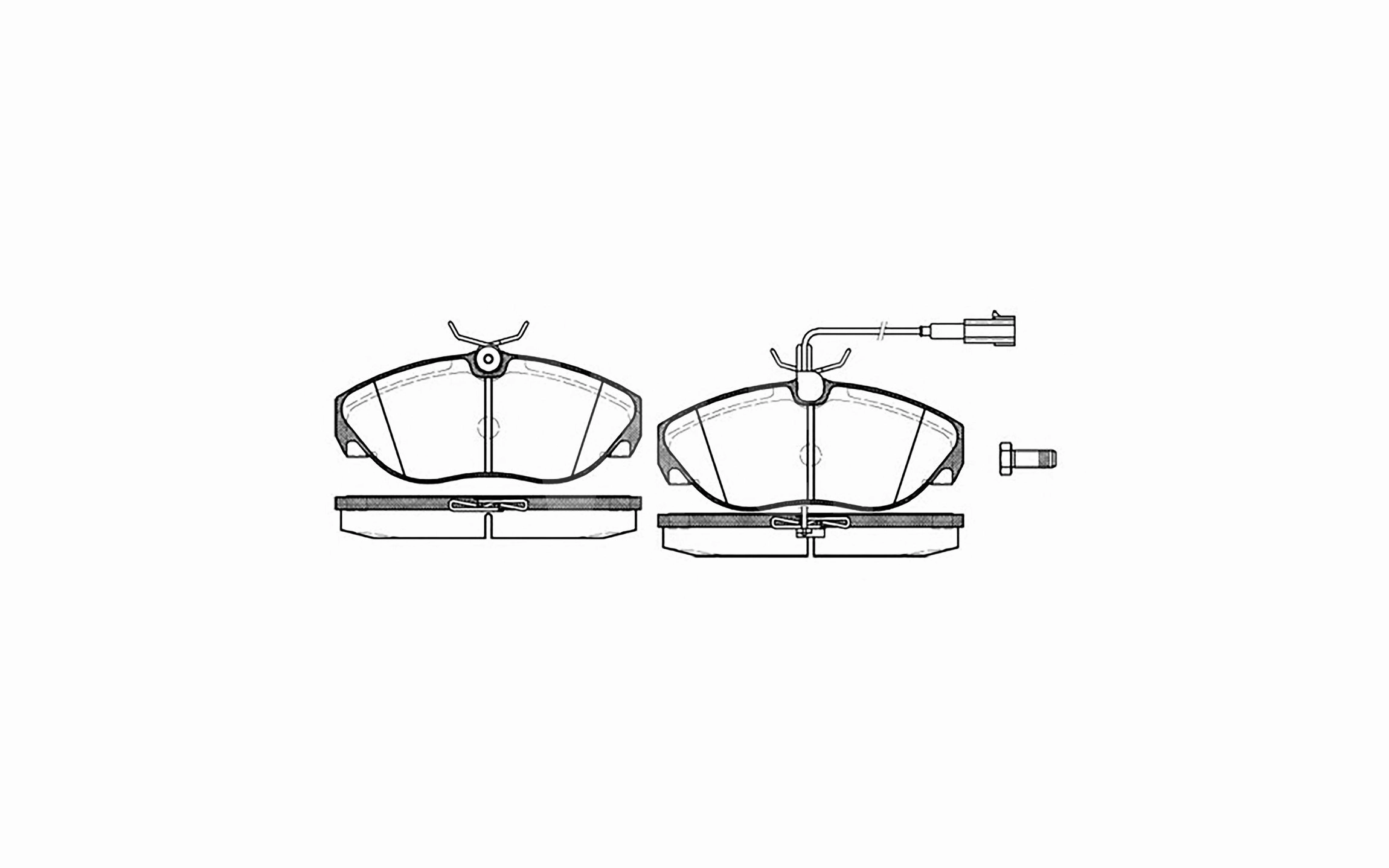 Brake Pad Set, disc brake (K711026)