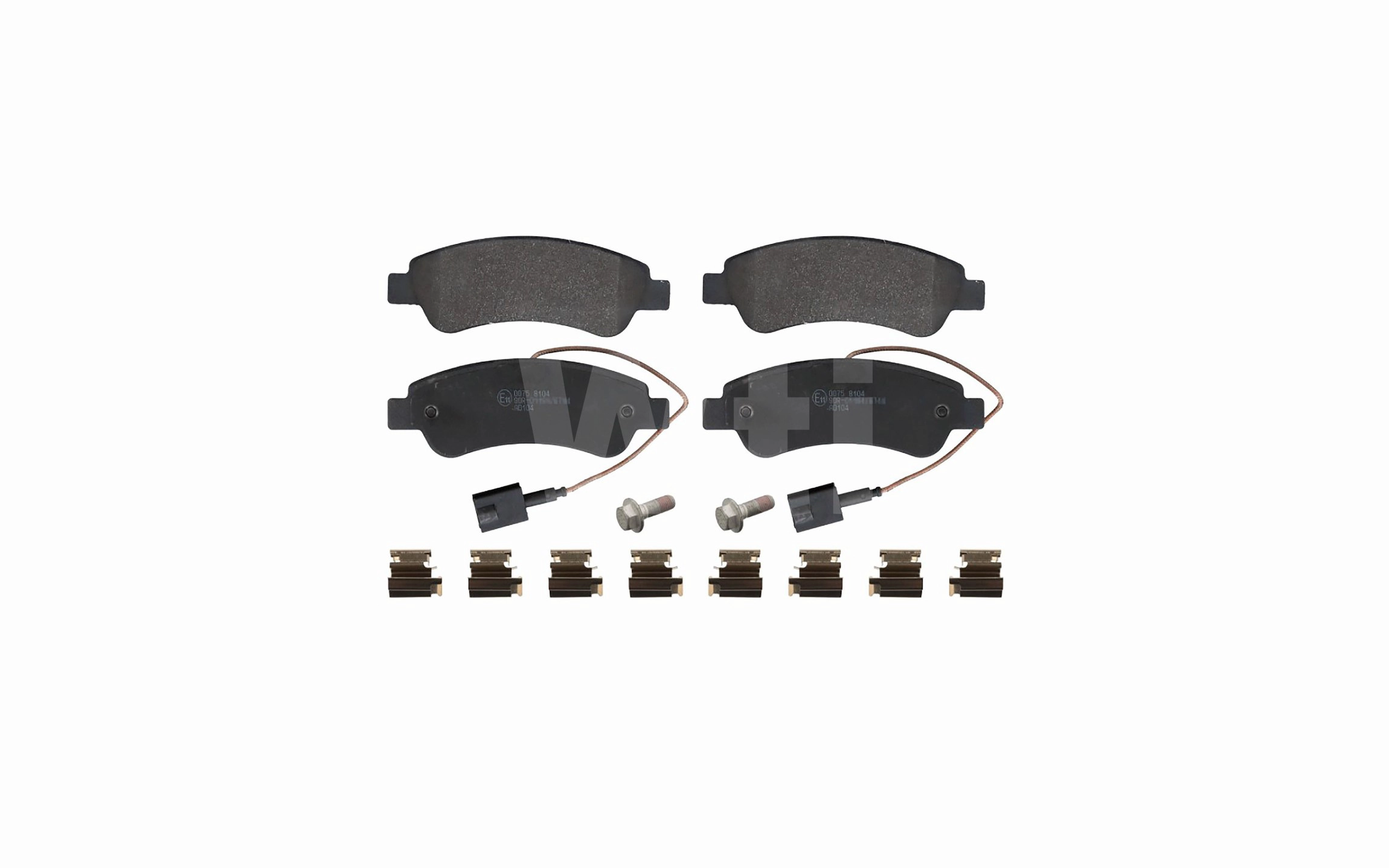 Brake Pad Set, disc brake (K711031)