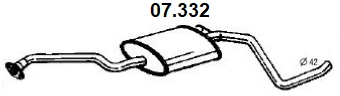 Centre Muffler (07.332)
