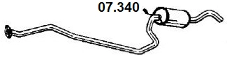 Centre Muffler (07.340)