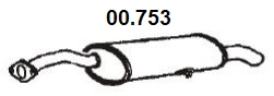 Rear Muffler (00.753)