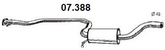 Centre Muffler (07.388)