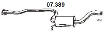 Centre Muffler (07.389)