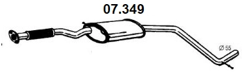 Centre Muffler (07.349)