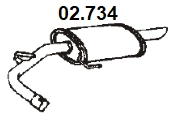 Rear Muffler (02.734)