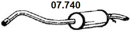 Rear Muffler (07.740)