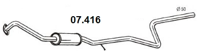 Centre Muffler (07.416)
