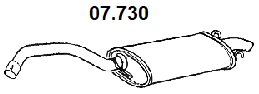 Rear Muffler (07.730)