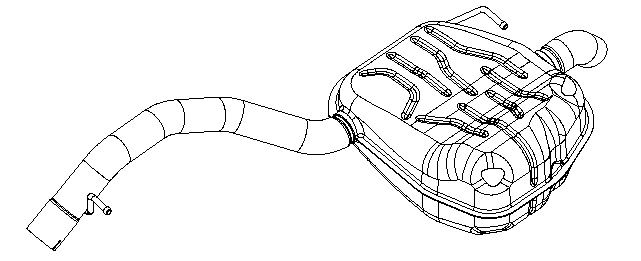 Rear Muffler (14694)