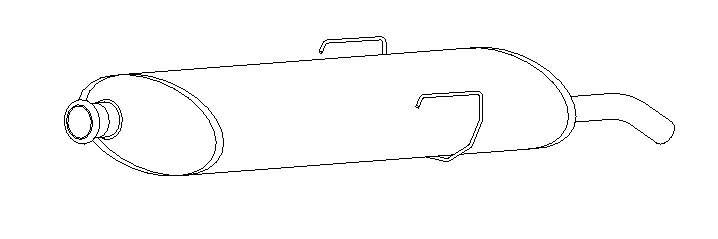 Rear Muffler (10723)