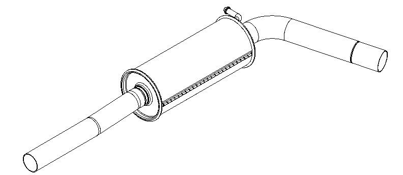 Centre Muffler (15587)