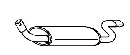 Rear Muffler (12887)