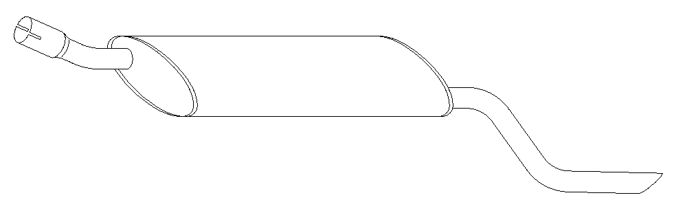 Rear Muffler (10605)