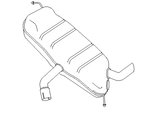 Rear Muffler (14606)