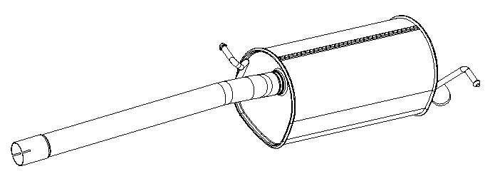 Rear Muffler (14083)