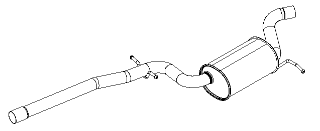Centre Muffler (15399)
